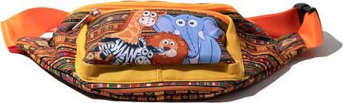 Vista 4 de Riñonera para hombres y mujeres, con estampado de animales, a la moda, ligera, de viaje, con correa ajustable