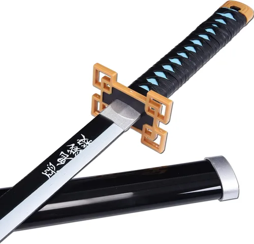 Vista 46 de ziqing Espada para cosplay de Demon Slayer hecha a mano, Katana de 31 pulgadas con múltiples estilos para elegir