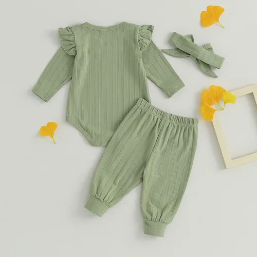 Vista 3 de TheFound Ropa de primavera para bebé recién nacida, traje de San Valentín, manga larga, estampado de corazón, sudadera con pantalones