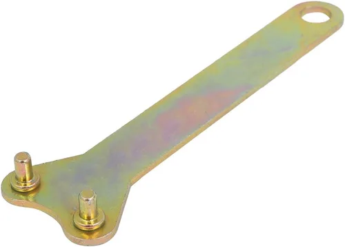 Vista 3 de uxcell Amoladora angular Llave inglesa tuerca de bloqueo herramienta de mano tono bronce 4.409 in Longitud 4 en 1 Set