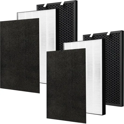 Vista 8 de 1 juego de filtro de repuesto Air220 Air320 compatible con purificador de aire Bissell Air220 Air320 2768A 2609A, incluye postes, prefiltros