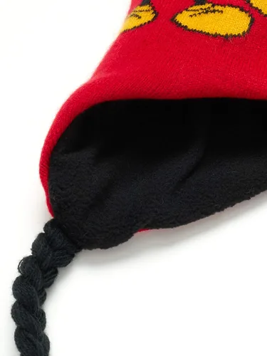 Vista 4 de Disney Conjunto de sombrero de invierno de Mickey Mouse y 2 pares de guantes o guantes edad 2-7