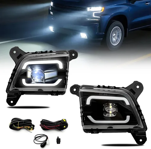 Vista 19 de Shocklight Luces antiniebla LED de repuesto para Dodge Ram 1500 2009-2012, Dodge Ram 2500 3500 2010-2018 Lámparas antiniebla izquierda y derecha