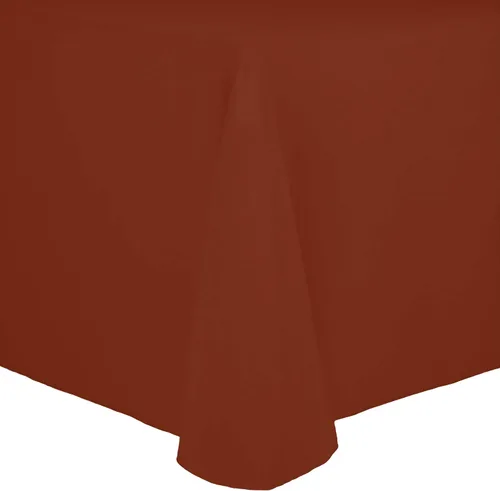 Vista 14 de Ultimate Textile Cotton-Feel - Mantel ovalado de poliéster hilado resistente a las manchas y a las arrugas, lavable a máquina, color berenjena, 1