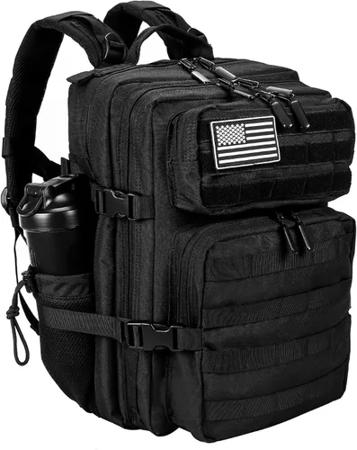 Vista 16 de LHI Mochila Militar Táctica para Hombres y Mujeres 25L/35L Mochila de Asalto del Ejército Bolsa Mochila Pequeña con Portabotellas