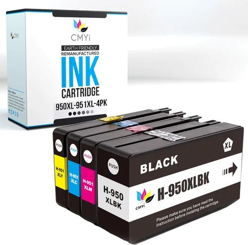 Vista 9 de 950XL - Cartucho de tinta de repuesto negro para HP Officejet Pro 251dw, 276dw MFP, 8100 - N811a, 8600, 8600 Plus, 8600 Premium, 8610, 8615, 8616