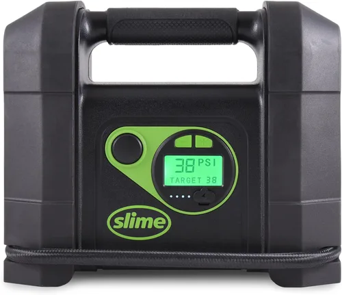 Vista 2 de Slime 40080 Inflador de neumáticos inalámbrico, bomba de compresor de aire portátil resistente con apagado automático, batería de iones de litio