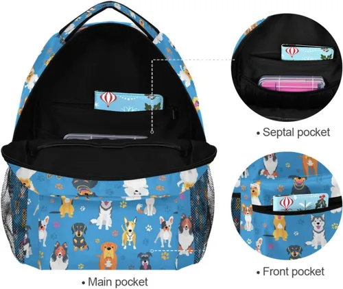Vista 5 de Mochilas Escuela Libro Viaje Colegio Bolsa de, Multi 4, Mochilas Daypack