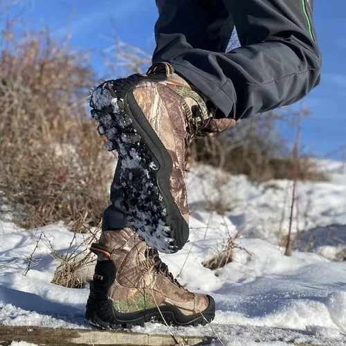 Vista 6 de Botas de senderismo impermeables Thermator de tiro medio para hombre, botas de senderismo para exteriores, 7