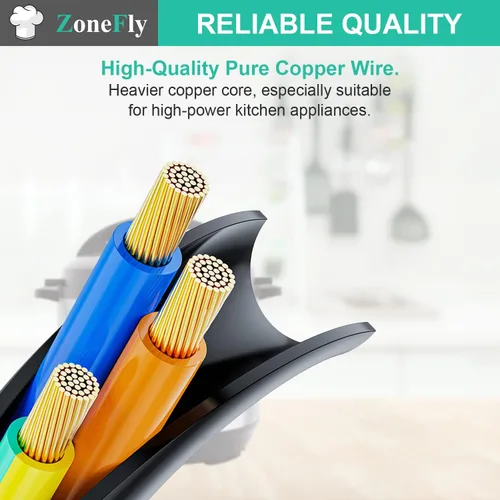 Vista 5 de Zonefly Cable de alimentación original compatible con olla a presión eléctrica Instant Pot, olla rápida Power Quick Pot, arrocera, máquina de leche