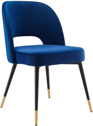 Vista 12 de Modway Rouse Performance - Silla de comedor de terciopelo en color blanco, 23 x 20 x 32