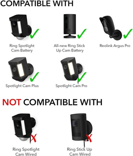 Vista 2 de Panel solar compatible con anillo, 6 W para Stick Up Cam, Stick Up Cam Pro, Spotlight Cam Plus, Spotlight Cam Pro - Negro