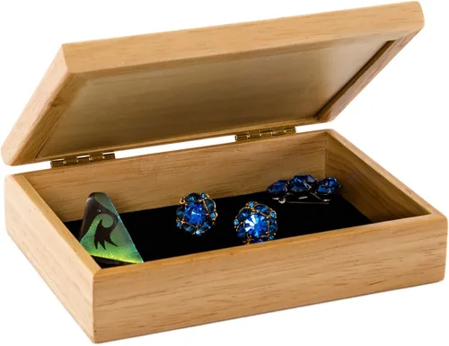 Vista 3 de Caja de joyería y regalo de madera de esquí, hecha a mano en Estados Unidos, calidad inigualable, única, no hay dos iguales, obra original de arte