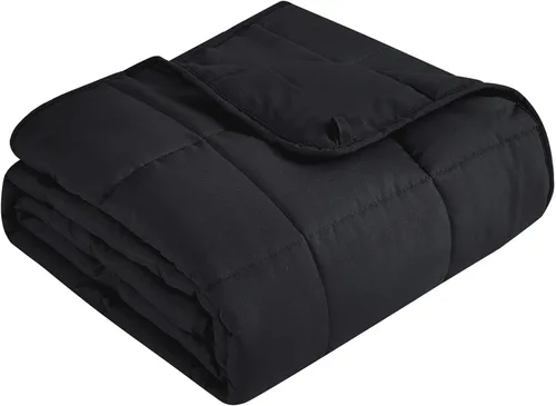 Vista 19 de Topcee Manta con peso (3 libras, 36 x 48 pulgadas), manta refrescante pesada para dormir, se aplica a 20-40 libras, manta suave y gruesa
