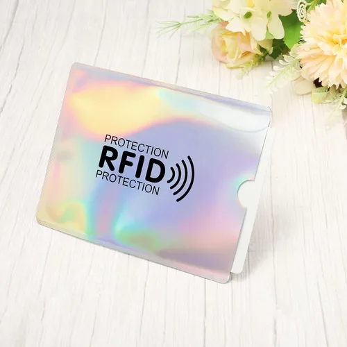 Vista 5 de PATIKIL Fundas de pasaporte con bloqueo RFID con patrón, paquete de 20 protectores de identidad antirrobo para billetera NFC, viajes, láser
