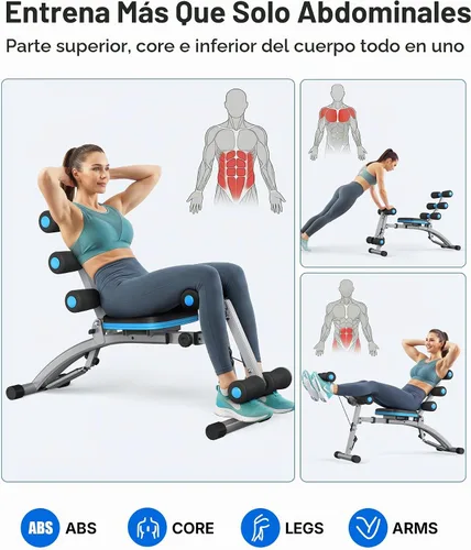 Vista 8 de MERACH Ab Machine, Adjustable Ab Trainer, Sit Up Exercise Equipment 300LBS