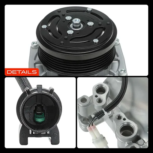Vista 9 de Compresor de aire acondicionado A-Premium con embrague Compatible con Mitsubishi Eclipse 3.8L 2006-2010, Eclipse 2012, Galant 3.8L 2004-2009