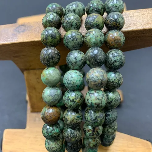 Vista 132 de Gem Avenue Handmade Round Bead Stretch Bracelet Unisex Natural Stone Beaded Jewelry for Men & Women, Elastic Wristband for Daily Wear