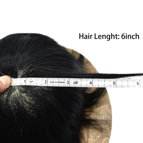 Vista 7 de Toupee - Pieza de cabello humano real para hombre, sistema de pelo tipo tupé para hombres, piezas de pelo fino mono polivinílico para hombre, pieza