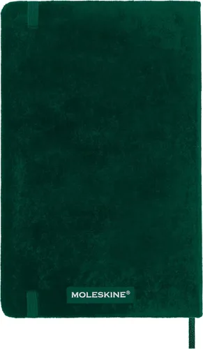 Vista 2 de Moleskine Cuaderno de terciopelo de edición limitada, grande, a rayas, caja verde (5 x 8.25)