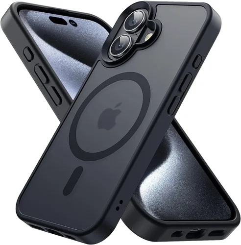 Vista 27 de Funda para iPhone 11, funda magnética con función atril [protección de grado militar] y [compatible con MagSafe], funda protectora delgada