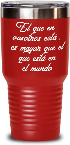 Vista 9 de Regalos católica cristianas vaso en espanol con versículos de la biblia para padres mayores