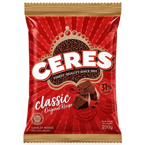 Vista 3 de Ceres Hagelslag Classic - Gránulos de chocolate, 7.94 oz (paquete de 2)