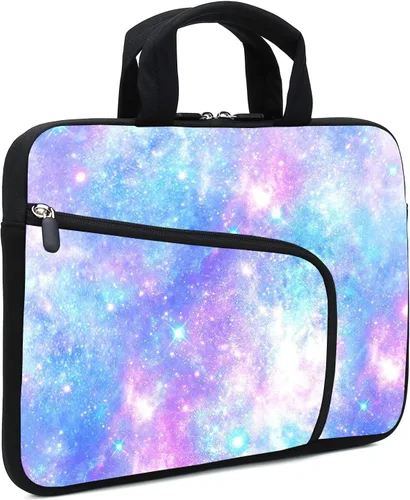 Vista 21 de Funda para portátil de 11.6" 12.2 pulgadas para Chromebook, Ultrabook, portátil, tableta de neopreno con asa para hombres y mujeres, dos bolsillos