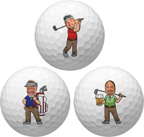 Vista 21 de Pelotas de golf personalizadas de With Love From Julie para hombres - Bolas de golf personalizadas - Regalos personalizados de bolas de golf