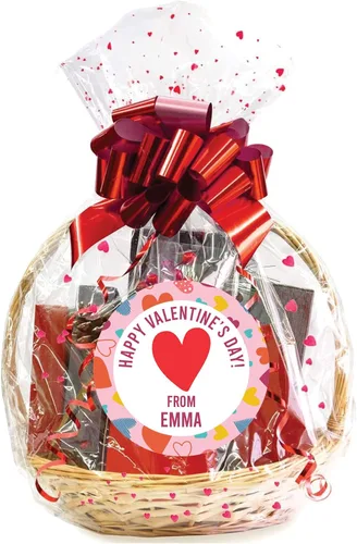 Vista 2 de Calcomanías personalizadas para el día de San Valentín, pegatinas personalizadas para el día de San Valentín, etiquetas de San Valentín, regalos