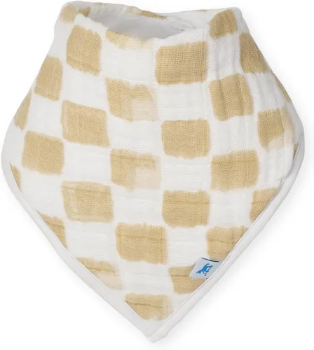 Vista 2 de Little Unicorn Babero bandana de muselina de algodón con forro polar