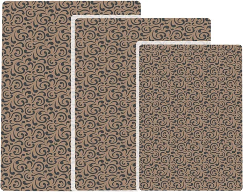Vista 11 de Alfombra de baño de microfibra de 20 x 16 pulgadas, diseño de capuchino de color deslizante, 1 S