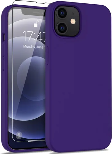Vista 70 de bemal Funda para iPhone 14 Pro con protector de pantalla, silicona líquida de ajuste delgado, forro de microfibra suave, diseñada para mujeres