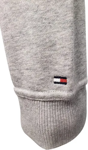 Vista 3 de Tommy Hilfiger Sudadera con capucha para mujer Est. 1985 (Estados Unidos, Alpha, S, regular, gris claro), Gris