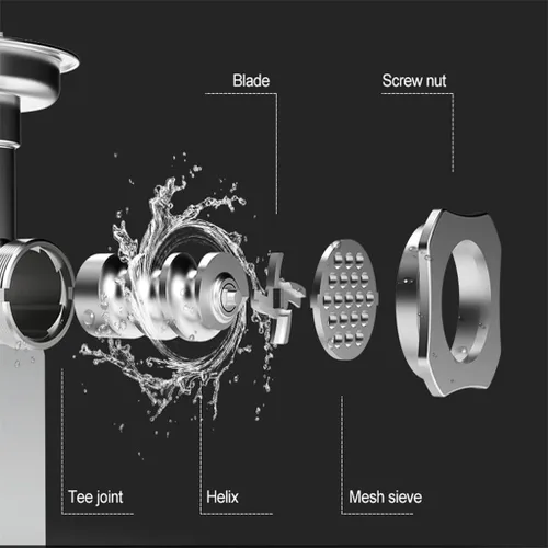 Vista 6 de 122Kg/H Heavy Duty Max Powerful Home Portable Sausage Stuffer Meat Mincer Food Processor