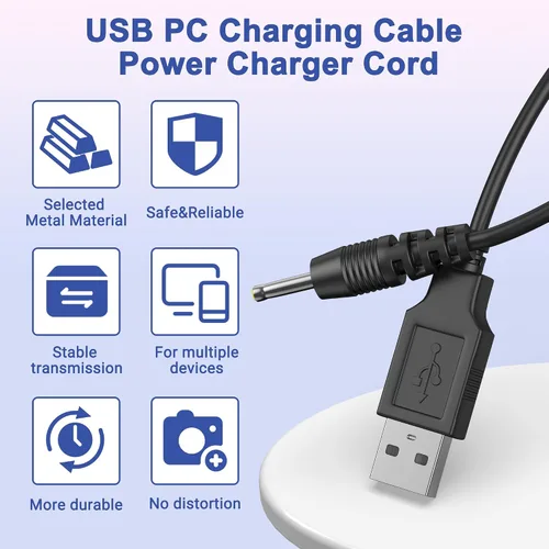Vista 4 de Digipartspower Cable de alimentación USB para teléfono satelital Qualcomm Globalstar GSP-1700