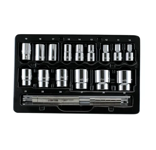 Vista 2 de Proferred S09201 Juego de llaves métricas estándar de 1/2", 15 piezas, 12 puntos