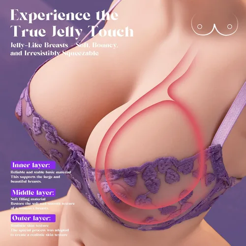 Vista 3 de Sexpower Muñeca sexual femenina realista de tamaño real de 30 libras, juguetes para adultos para hombres con enormes pechos de gelatina súper suaves