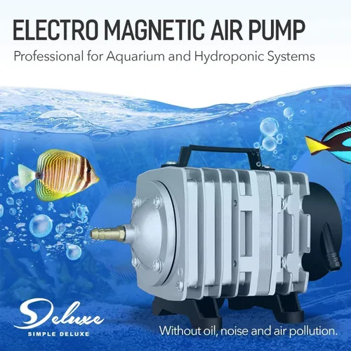 Vista 13 de Simple Deluxe Bomba de aire con salidas de flujo de aire ajustables para acuarios, peceras y sistemas hidropónicos