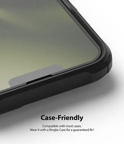 Vista 9 de Ringke Protector de pantalla de vidrio de cubierta completa compatible con iPhone 13 Mini, antiarañazos, compatible con fundas, cobertura completa
