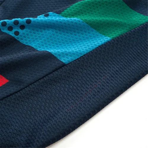Vista 6 de PSPORT Grid - Camiseta de ciclismo de manga corta para hombre con 3 bolsillos reflectantes