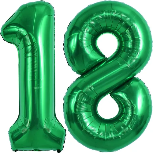 Vista 90 de Globos de números grandes, negros, de 40 pulgadas