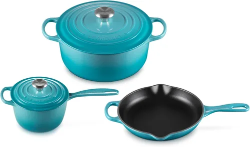 Vista 19 de Le Creuset Juego de utensilios de cocina de hierro fundido esmaltado, 5 piezas, Artichaut