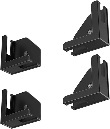 Vista 8 de Soporte de montaje en pared para tabletas Smartphones Fácil instala con adhesivo o tornillos EReader Montaje en pared Negro