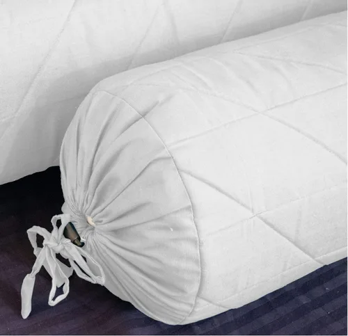 Vista 7 de Saffron HANDICRAFTS - Funda de almohada de algodón, con cierre de cuerda, fácil de quitar, lavable, 8 pulgadas de diámetro, 24 pulgadas de largo