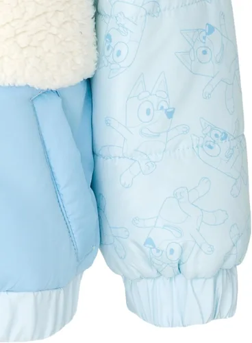 Vista 5 de Bluey Bingo - Abrigo de invierno con cremallera para niñas pequeñas