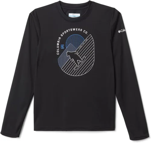 Vista 17 de Columbia Camiseta Grizzly Peak Ls Graphic para niño Negro Gema Berg