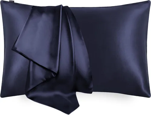 Vista 12 de LILYSILK Funda de almohada 100% de seda, 1 pieza de 0.984 in, funda de almohada pura para cabello y piel, sobre terse de doble cara, seda Charmeuse