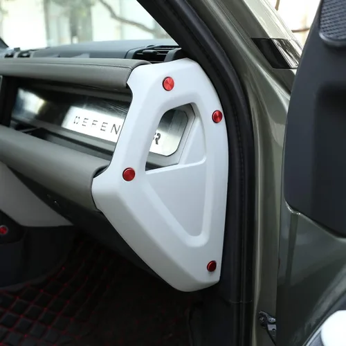 Vista 4 de YIWANG Cubierta protectora de tornillo de aleación de aluminio para salpicadero de automóvil en ambos lados, accesorios interiores para Land Rover
