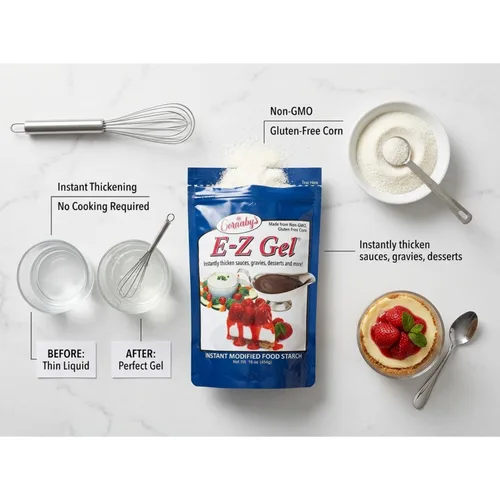 Vista 8 de Cornaby's E-Z Gel - Espesante instantáneo para alimentos, 5 libras, almidón de maíz sin OMG para salsas, sopas, salsas, postres y aderezos